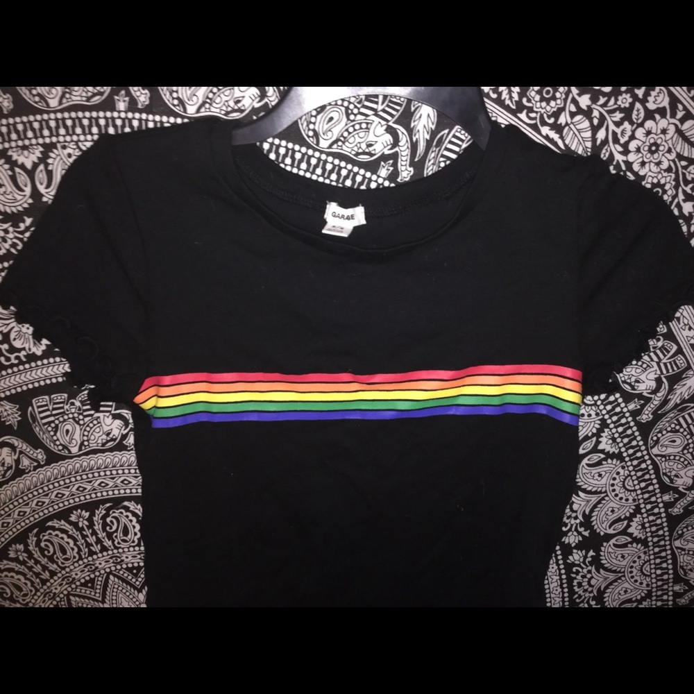 Pride Short sleeved Ruffle Shirt